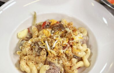 Philly Cheesesteak Mac and Cheese