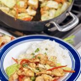 Japanese Miso Chicken Stir Fry with Cabbage