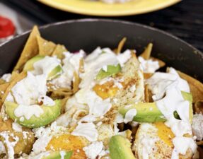 Chilaquiles with Tomatillo Salsa