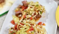 Steak Tostadas with Mexican Coleslaw Salsa