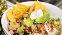 Pineapple Salsa Burrito Bowls