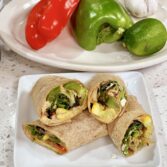 Grilled Vegetable and Hummus Wrap