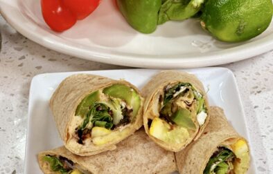 Grilled Vegetable and Hummus Wrap