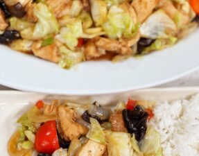 Black Pepper Chicken Stir-Fry with Cabbage