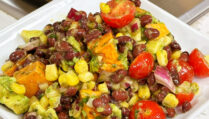 Southwest Black Bean Salad with Sweet Potatoes