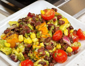 Southwest Black Bean Salad with Sweet Potatoes