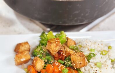 Kombu Mixed Rice with Edamame and Oyster Sauce Stir-Fry