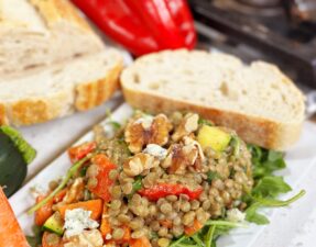 French Lentil and Roasted Vegetable Salad