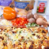 Cache Valley Creamery Cheesy Breakfast Strata Three Ways