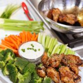 New Year’s Day Honey Sriracha Chicken Wings