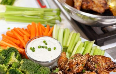 New Year’s Day Honey Sriracha Chicken Wings