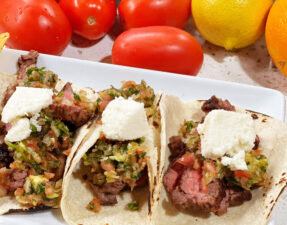 Carne Asada Tacos with Fresh Salsa