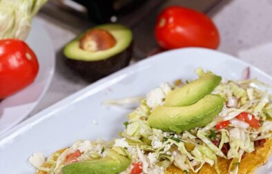 Steak-Style Tostadas with Mexican Coleslaw Salsa