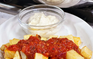 Patatas Bravas Crispy Spanish Tapas with Spicy Sauce