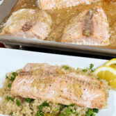 Garlic-Ginger Salmon with Citrus Quinoa Salad