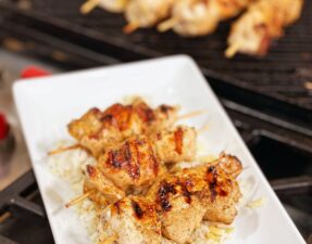 Grilled Lemon Herb Chicken Skewers