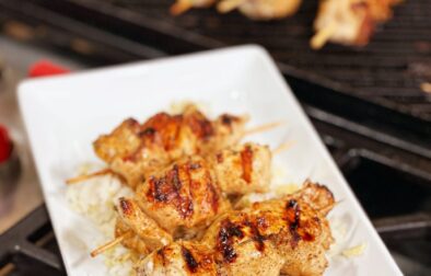 Grilled Lemon Herb Chicken Skewers