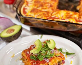 Poblano Black Bean Enchiladas