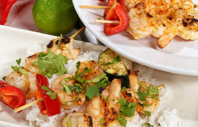 Grilled Honey-Lime Shrimp Skewers