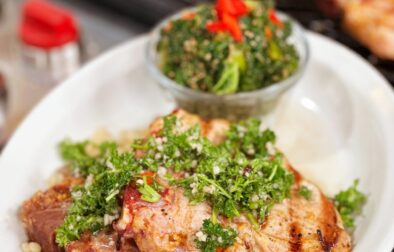 Grilled Pork Chops with Chimichurri