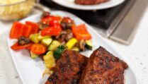Cowboy-Style Flatiron Steak with Roasted Vegetables