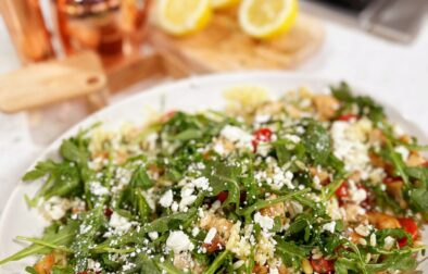Warm Orzo Salad with Chicken